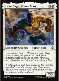 Luke Cage, Power Man (Foil) 20 MTG NM - Marvel Super Heroes - Image 1