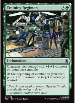 Training Regimen (Foil) 192 MTG NM - Marvel Super Heroes - Image 1