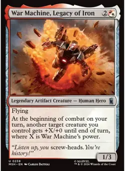 War Machine, Legacy of Iron (Foil) 238 MTG NM - Marvel Super Heroes - Image 1