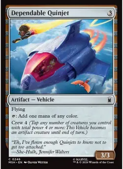 Dependable Quinjet (Foil) 246 MTG NM - Marvel Super Heroes - Image 1