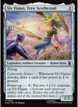 Viv Vision, Teen Synthezoid (Foil) 256 MTG NM - Marvel Super Heroes - Image 1