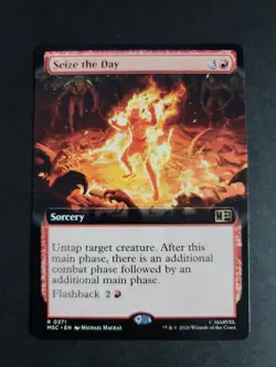Seize the Day (Extended Art) Rare MTG Marvel Super Heroes Commander - Image 1