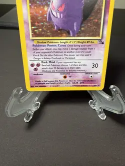 Pokemon TCG Gengar 5/62 Fossil Holo Rare English WOTC - Image 3