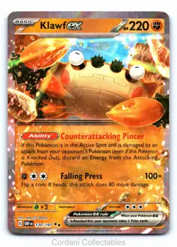 Klawf EX 120/197 - Obsidian Flames - Pokemon Card - Near Mint - Image 1