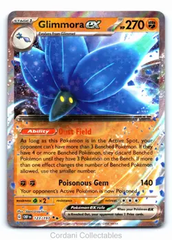 Glimmora EX 123/197 - Obsidian Flames - Pokemon Card - Near Mint - Image 1