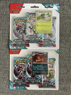 2 x Pokemon Journey Together Triple Blister Packs - 3 Booster in each - 2025 - Image 1