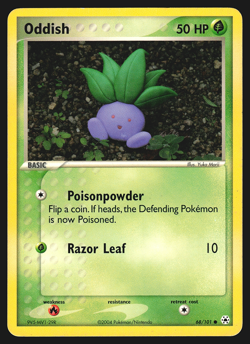 Oddish 68/101 EX Hidden Legends Pokemon Card MP - Image 1