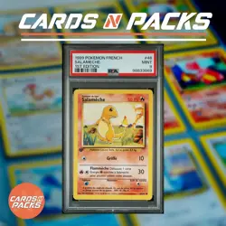 Carte Pokemon Salameche 46/102 Set de base Edition 1 PSA 9 - Image 1