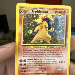 Swirl! Pokemon Typhlosion Neo Genesis Holo Rare 17/111 Unlimited - Image 2