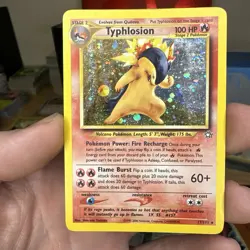 Swirl! Pokemon Typhlosion Neo Genesis Holo Rare 17/111 Unlimited - Image 3