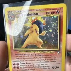 Swirl! Pokemon Typhlosion Neo Genesis Holo Rare 17/111 Unlimited - Image 5