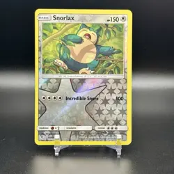 Pokemon Snorlax Reverse Holo Rare Card 50/68 Hidden Fates NM - Image 1
