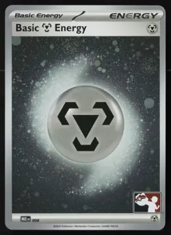 Pokemon Basic Metal Energy MEE: 008 Prize Pack Series 8 Cosmo Holo Pack Fresh NM - Image 1