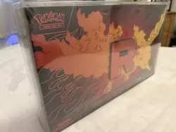 Pokemon Team Rocket's Moltres EX Ultra-Premium Collection (UPC) W/ Acrylic Case - Image 1