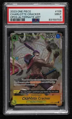 2023 One Piece Card Game: Pillars of Strength OP03 Charlotte Cracker PSA 9 MINT - Image 1