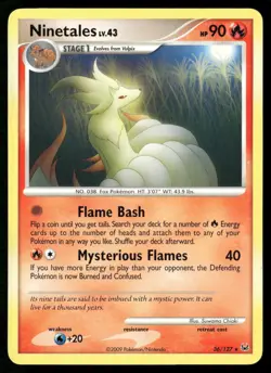 Ninetales 36/127 Rare Platinum Pokemon NM/M - Image 1