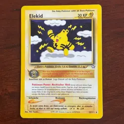 German Elekid 22/111 Non Holo Rare Neo Genesis Pokemon Card - Image 1