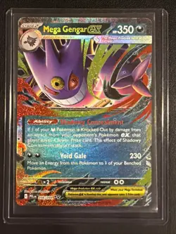 Mega Gengar ex 056/094 Double Rare ME02: Phantasmal Flames Holo NM Pokemon TCG - Image 1