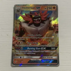 Incineroar GX 27/149 SM Base Set Ultra Rare Holo Full Art English 250HP - Image 1