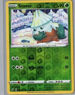 Snover 012/192 Common Rebel Clash Pokemon Reverse Holo Near Mint - Image 1
