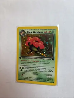 Pokemon Dark Vileplume 1st Edition Holo Team Rocket 13/82 Rare Vintage NM - Image 1