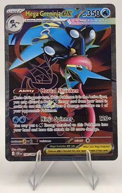 Mega Greninja ex 100/086 Pokemon Chaos Rising Ultra Rare Full Art Holo NM - Image 1