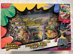 Pokemon TCG: Ascended Heroes Premium Poster Collection Mega Lucario Sealed Box - Image 1