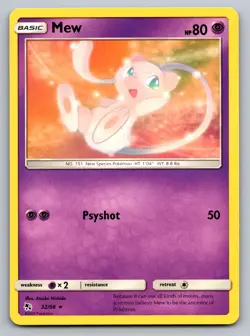 Mew 32/68 Rare Hidden Fates Pokemon NM 2019 - Image 1