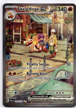 SKELEDIRGE EX 258/193 SPECIAL ILLUSTRATION RARE PALDEA EVOLVED POKEMON NEAR MINT - Image 1