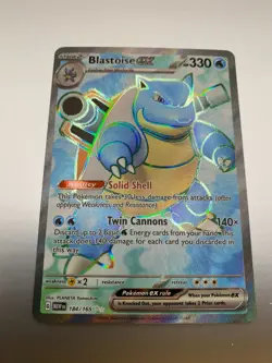 Blastoise ex (184/165) | Pokemon Scarlet & Violet 151 | Full Art/Ultra Rare - 1 - Image 1