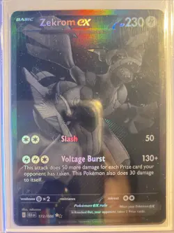 RARE English Pokemon Black Bolt Zekrom Ex 172/086 - Image 3