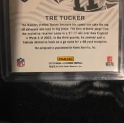 2023 Panini Illusions - Rookie Signs Tre Tucker #RS-TTU Gold /25 (AU, RC) - Image 3