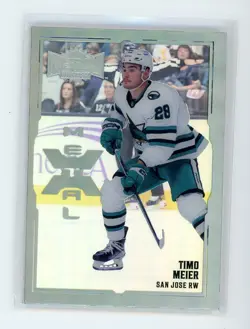 2022-23 UD METAL UNIVERSE METAL X THICK CARD SP TIMO MEIER MX-53 SHARKS - Image 1