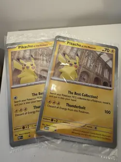 Pokemon TCG Pikachu At The Museum Jumbo Card Promo X2 Sealed - Image 1