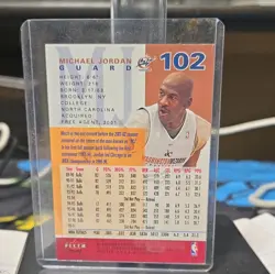 2001-02 Fleer Ultra Michael Jordan #102 Washington Wizards Basketball Card - Image 2