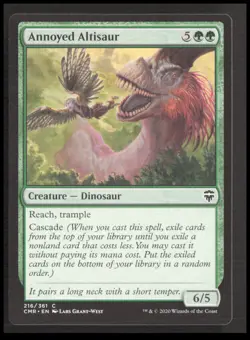 MTG Annoyed Altisaur 216 Common Commander Legends Card CB-1-3-B-14 - Image 1