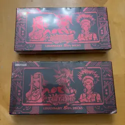 (2) 2025 Yugioh LEGENDARY 5 Ds Deck New Factory Sealed Rare VHTF 1st. edition - Image 1