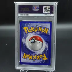 PSA 8 NM-MINT POKEMON CARD WOTC 1999 HITMONCHAN BASE SET SHADOWLESS CARD 7/102 - Image 2