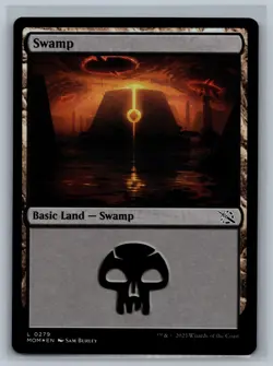 Magic The Gathering March of the Machine Swamp #0279 Foil Land MTG TCG CCG - Image 1