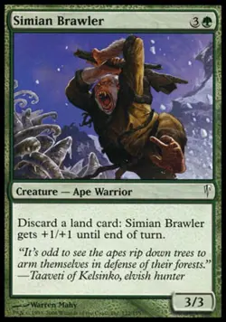 Simian Brawler - Light Play MTG Coldsnap - Image 1