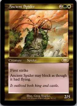 Ancient Spider [Planeshift] Magic MTG 2001 Never Played NP Wizards of the Coast - Image 1