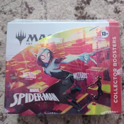 Magic: The Gathering MTG | Marvel's Spider-Man - Collector Booster Box In Hand - Image 1