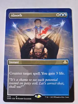 MTG - Absorb Borderless - Dominaria Remastered - Image 1