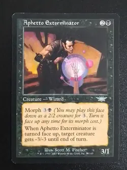 Magic the Gathering MTG Aphetto Exterminator Legions Ungraded Moderately Played - Image 1
