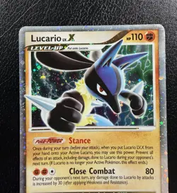 Lucario LV.X DP12 Holo Diamond And Pearl Promo With Swirls🌀MP - Image 2