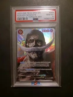 One Piece Card Game TCG OP04 Edward.Newgate OP02-004 SP PSA 10 - Image 1