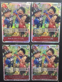 Ace & Sabo & Luffy | Playset Of 4 | OP13-007 SR | English | One Piece TCG - Image 1