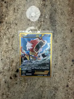 Gyarados EX 123/122 LP Secret Rare Card 2016 Pokemon XY Breakpoint Gold Arita - Image 3