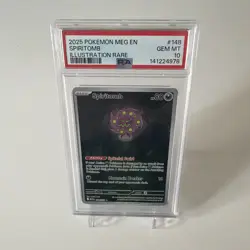 PSA 10 Spiritomb 148/132 Pokemon Me01: Mega Evolution Illustration Rare 2025 - Image 1