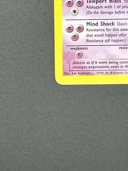 NM 1st Edition Dark Alakazam Holo Rocket 1/82 Pokemon Card Vintage - Image 4